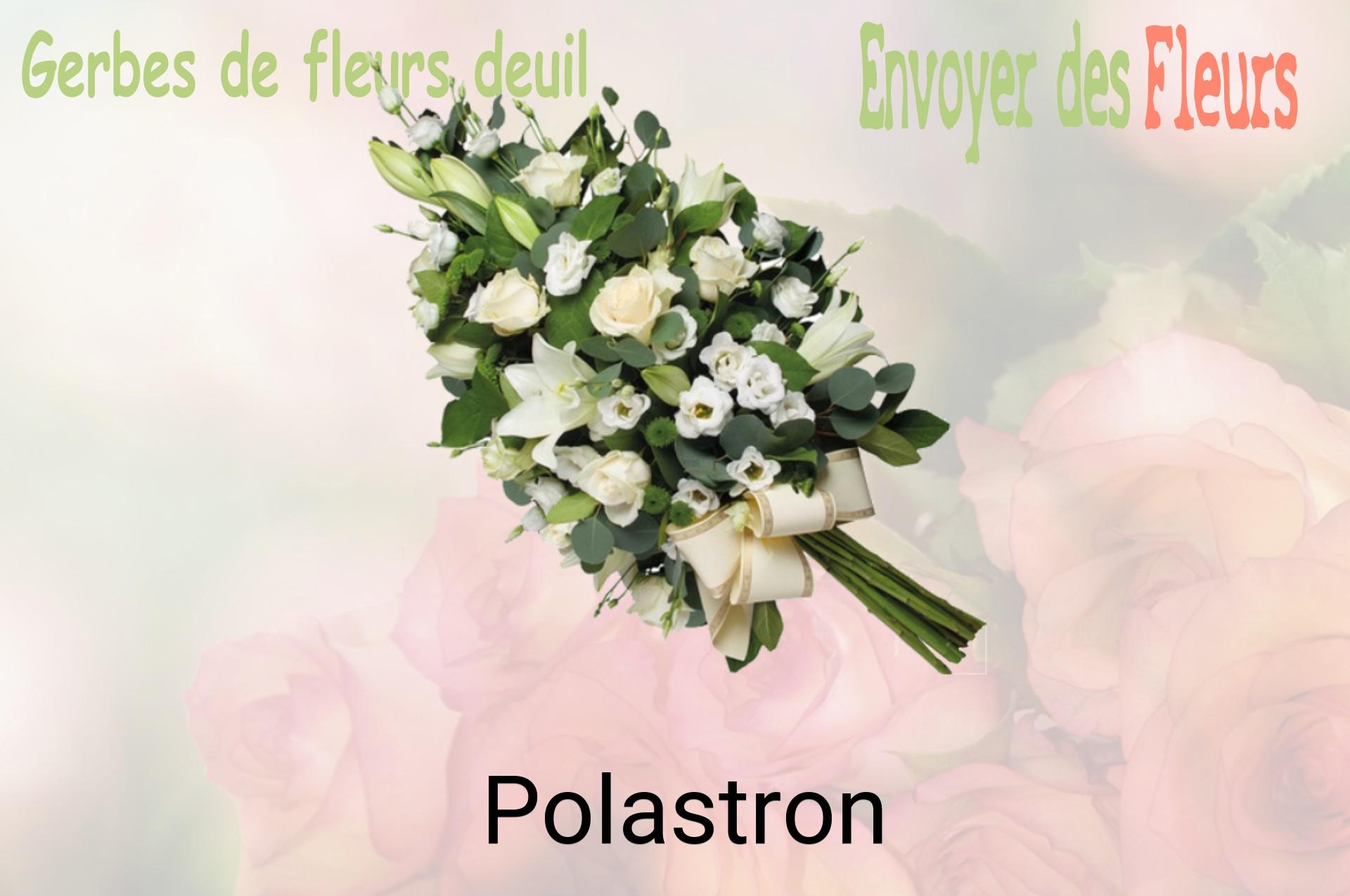 Gerbe de fleurs de deuil livrée à Polastron